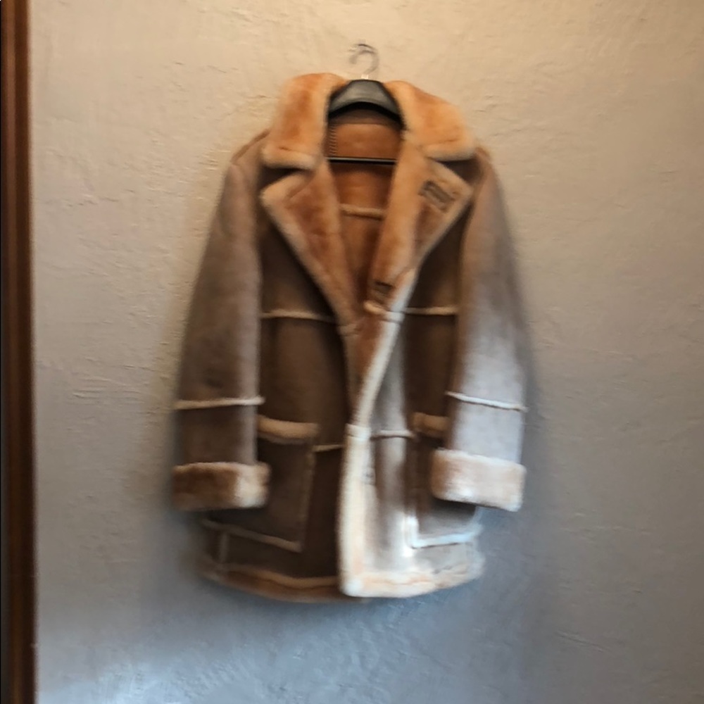 Sheep skin coat.